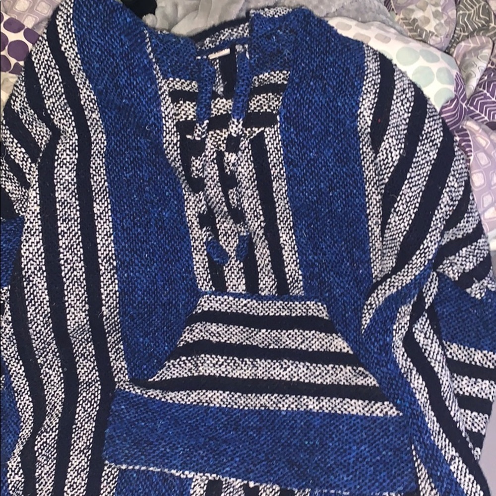 striped hemp hoodie